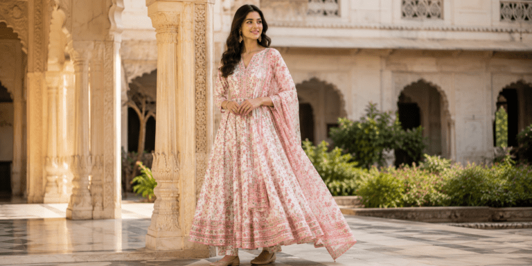 Cotton Anarkali Suit: 5 Beautiful Designs for Ladies & Girls cotton anarkali suit
