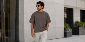drop shoulder t shirt