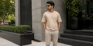 drop shoulder t shirt