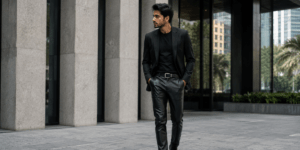 leather trousers