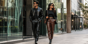 leather trousers