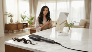 hair straightening brush